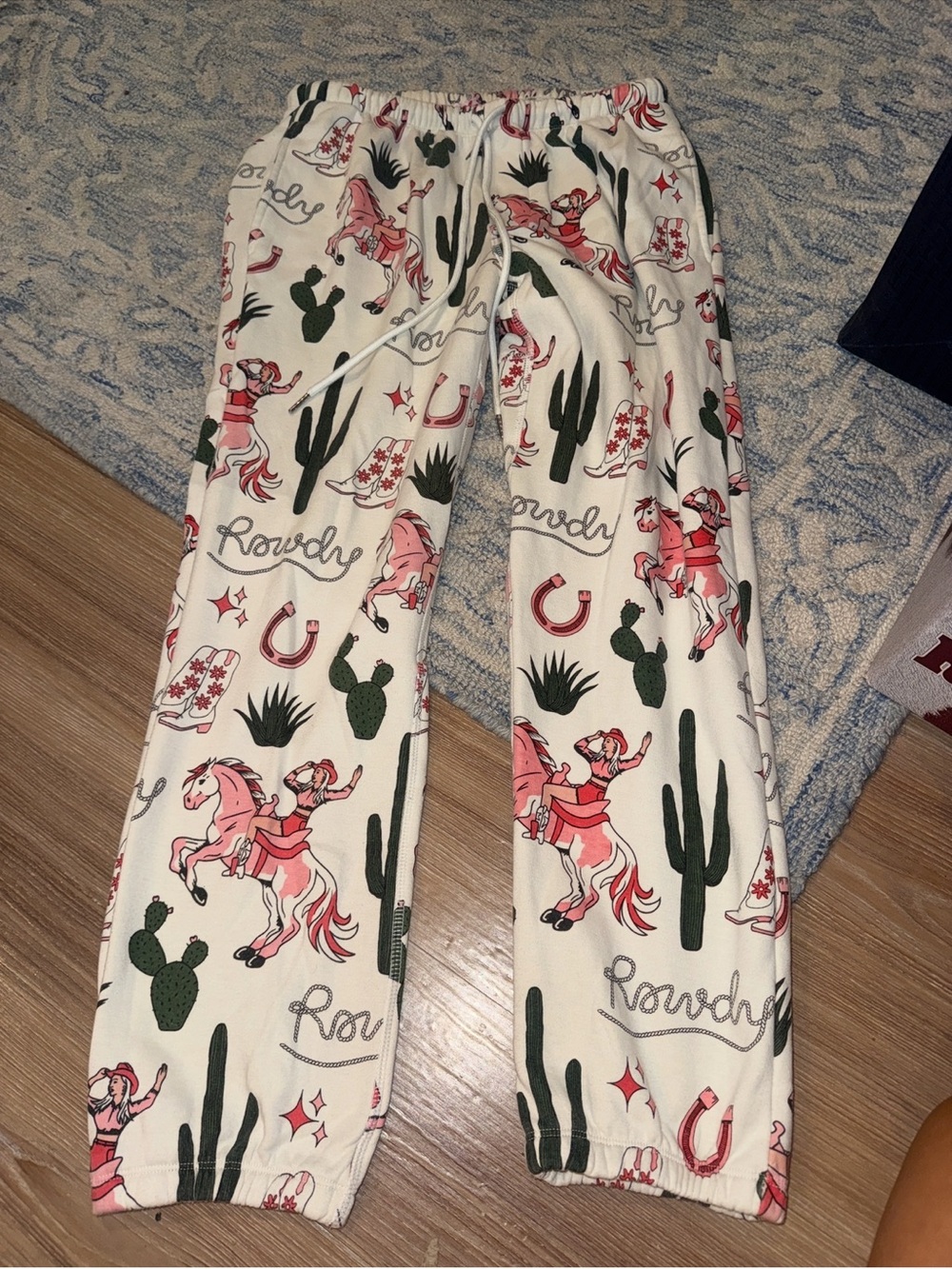 Western sweat pants.